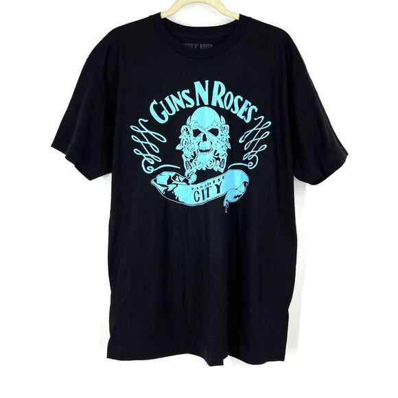 Guns N Roses Paradise City Band Tee Black Women's XXL NWOT - Picture 1 of 5